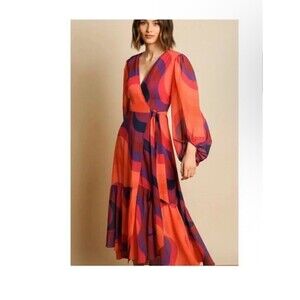 Anthropologie Hutch Robyn Wrap Dress M